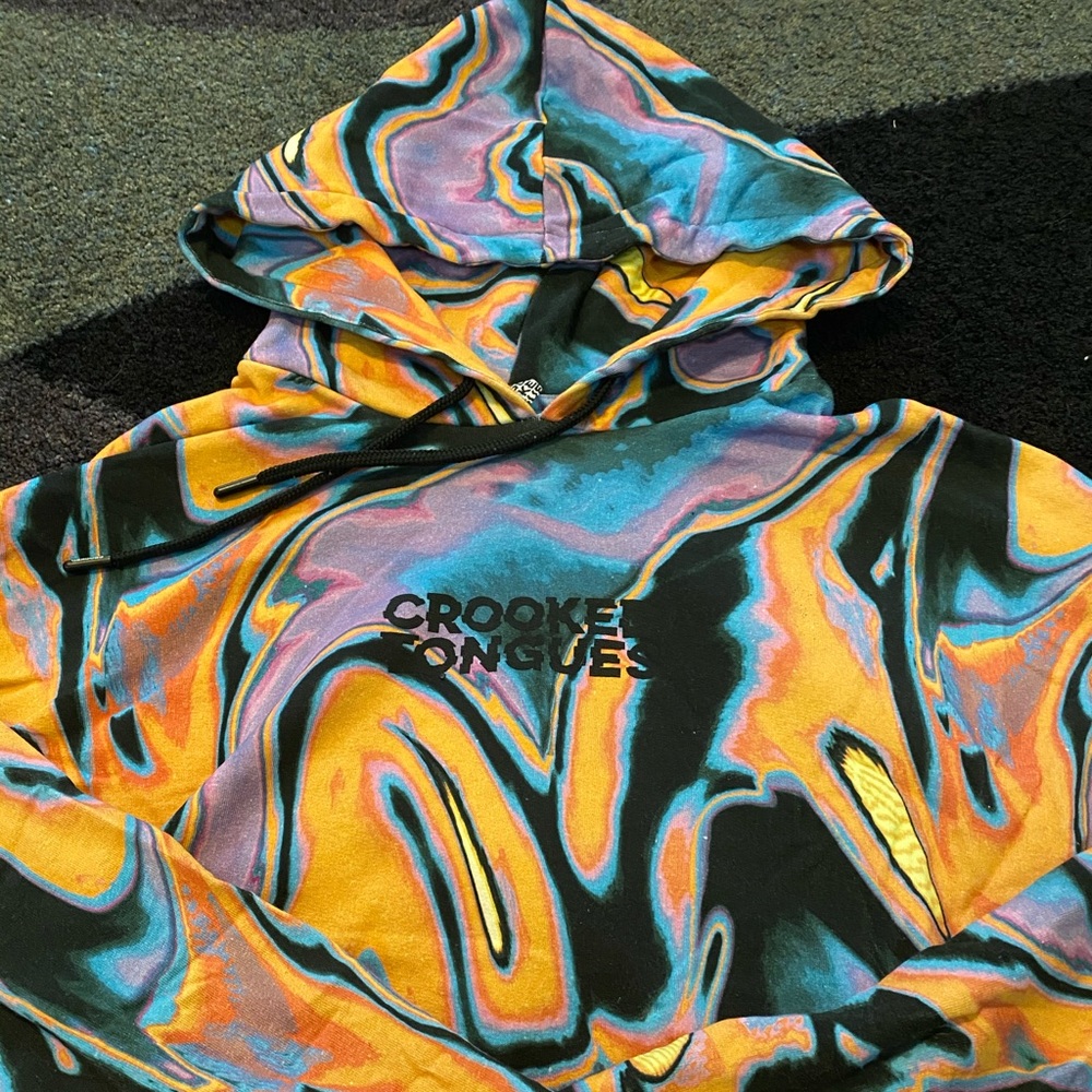 Crooked Tongues Tie Dye Hoodie (XL) - Picture 6 of 7